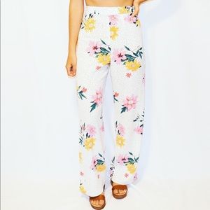 Floral flowy pants